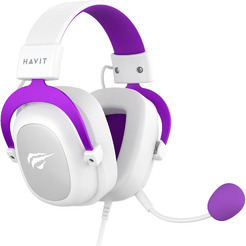 Наушники Havit Gamenote H2002d (белый/фиолетовый)