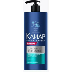 Шампунь-пилинг Клиар MEN DERMA EXPERT против перхоти Контроль жирности 1000 мл