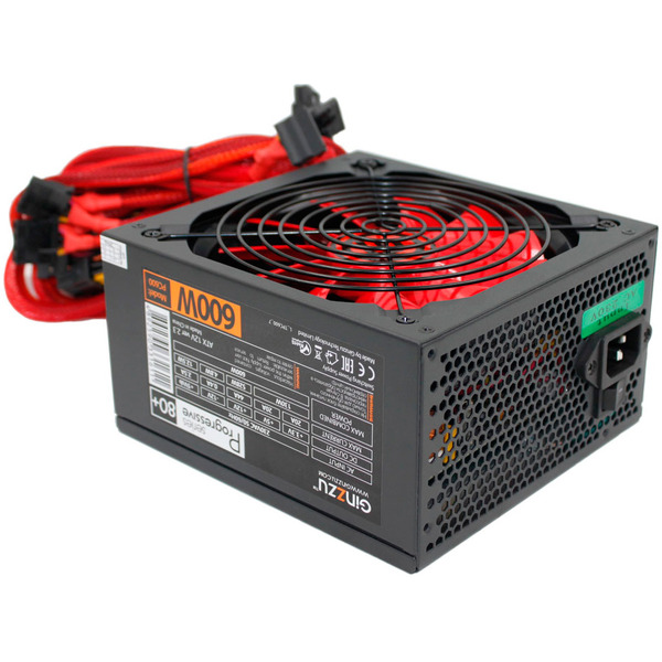 Блок питания Ginzzu PC600