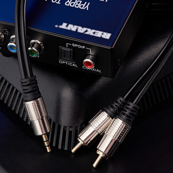 Кабель REXANT 3.5 мм - 2RCA 1.5м 17-4222