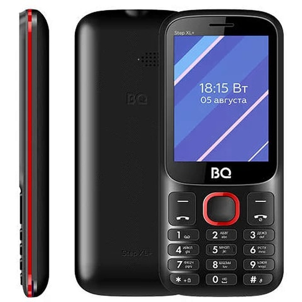 Мобильный телефон BQ-Mobile BQ-2820 Step XL+ (черный/красный)