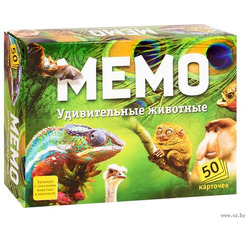 Настольная игра Нескучные игры Мемо - Удивительные животные