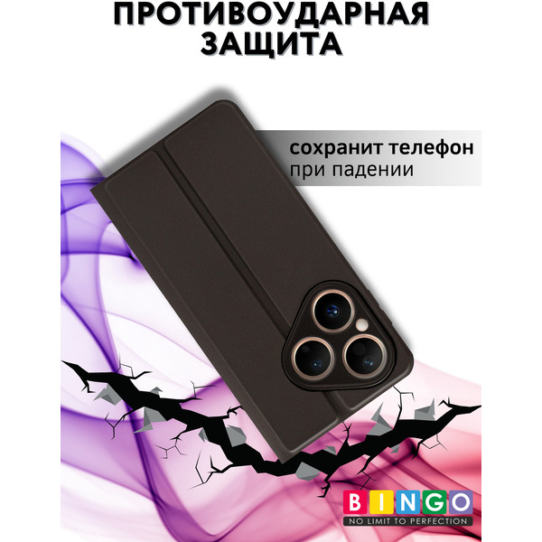 Чехол-книга Bingo Magnetic HUAWEI Pura 80 Черный