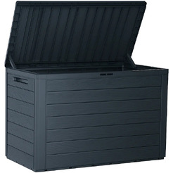 Сундук уличный Prosperplast Woodebox MBWL190-S433 (антрацит)