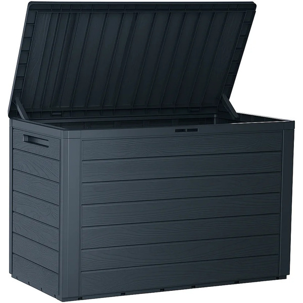 Сундук уличный Prosperplast Woodebox MBWL190-S433 (антрацит)
