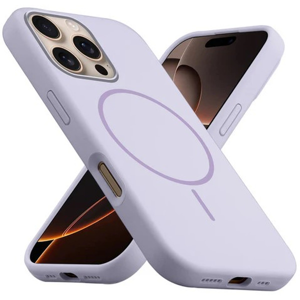 Бампер Bingo Silicone Magnetic для APPLE iPhone 16 Pro Лиловый