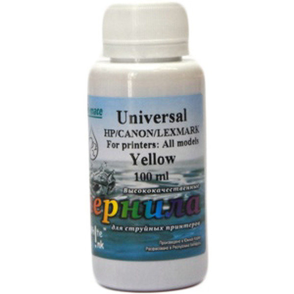 Чернила WHITE INK Universal Yellow 100 мл для HP/CANON/LEXMARK
