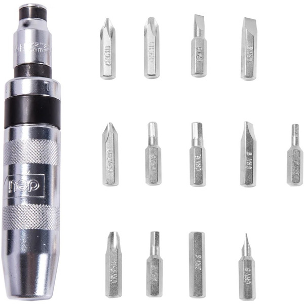 Отвертка ударно-поворотная с набором бит Deli EDL8901