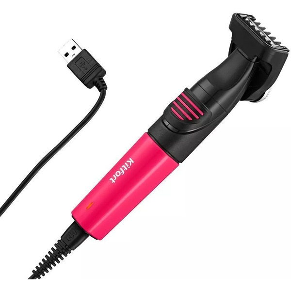 Триммер Kitfort КТ-3139-1 (Черно-малиновый)