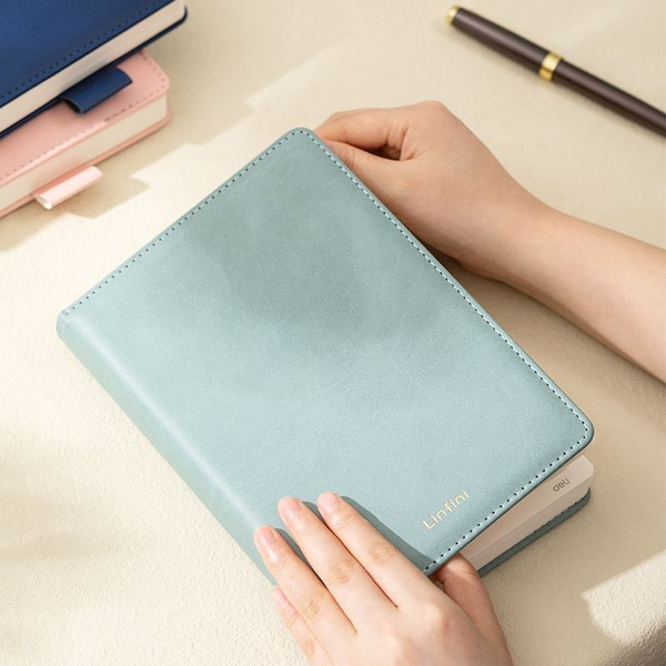 Блокнот Deli LINFINI N158 (144л, голубой)