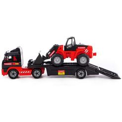 Автомобиль-трейлер + трактор-погрузчик Полесье 57105 204-03 MAMMOEТ