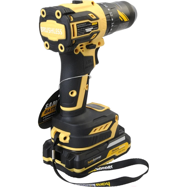 Ударная дрель-шуруповерт Hanskonner HCD2065PRO