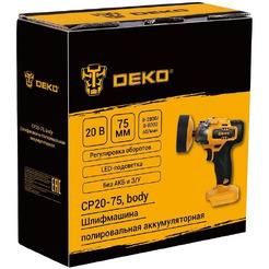 Полировальная машина Deko CP20-75 084-1086 (без АКБ и ЗУ)