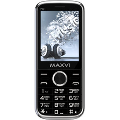 Кнопочный телефон Maxvi P30 (черный)