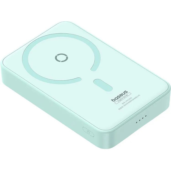 Внешний аккумулятор Baseus MagPro Magnetic Bracket Wireless Fast-Charging Power Bank 20W 5000mAh (мятный)