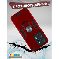 Бампер Bingo Warrior для HONOR X7a/X7a Plus Красный