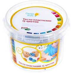 Набор для лепки Genio Kids Тесто-пластилин 15 цветов TA1066V