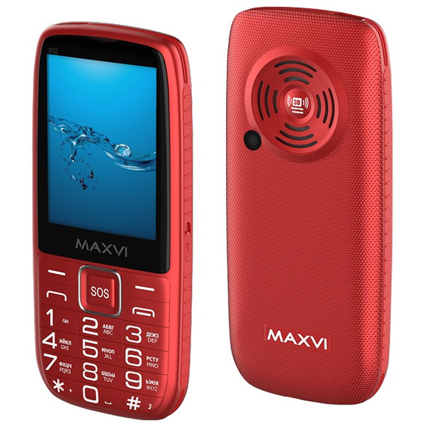 Мобильный телефон Maxvi B32 (красный)