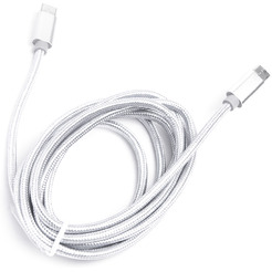 Кабель ATOM USB Type-C 3.1 - USB Type-C 3.1 1.8м (серебристый)