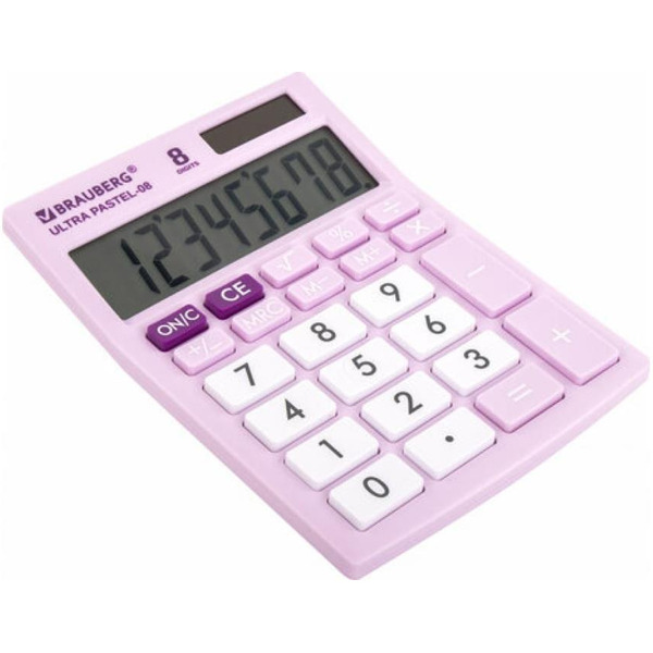 Калькулятор BRAUBERG Ultra Pastel-08-PR (250516)