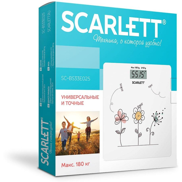 Напольные весы Scarlett SC-BS33E025 Flowers