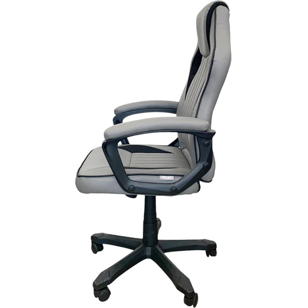 Кресло офисное SITUP Luna chrome (экокожа Grey / сетка Black)