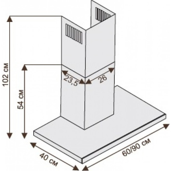 Вытяжка CIARKO IZVA 60 BLACK