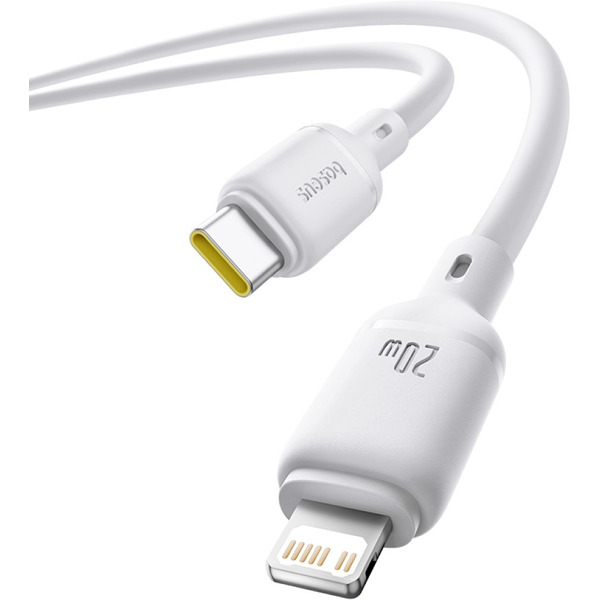 Кабель Baseus Silky Series Fast Charging Cable USB Type-C - Lightning (1 м, белый)