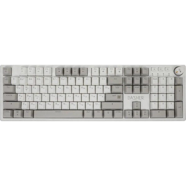 Клавиатура Defender Dasher GK-472 (белый/серый)