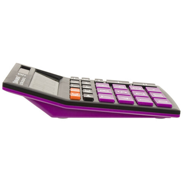 Калькулятор BRAUBERG Ultra Color-12-BKPR 250501 (черный/фиолетовый)