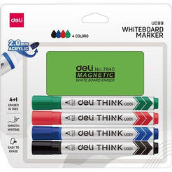 Маркеры для магнитной доски Deli U099 (4 шт)
