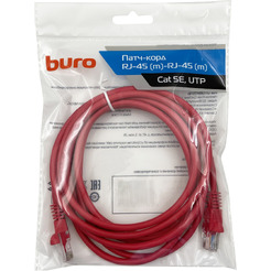 Патч-корд Buro UTP-5E-3M-R