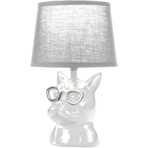 Светильник декоративный настольный REXANT 603-1017 МОБИ "Бульдог" Е14, 40Вт, белый