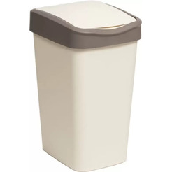 Ведро для мусора BRADEX Tandem 843526 (слоновая кость/шоколад, 35 л)
