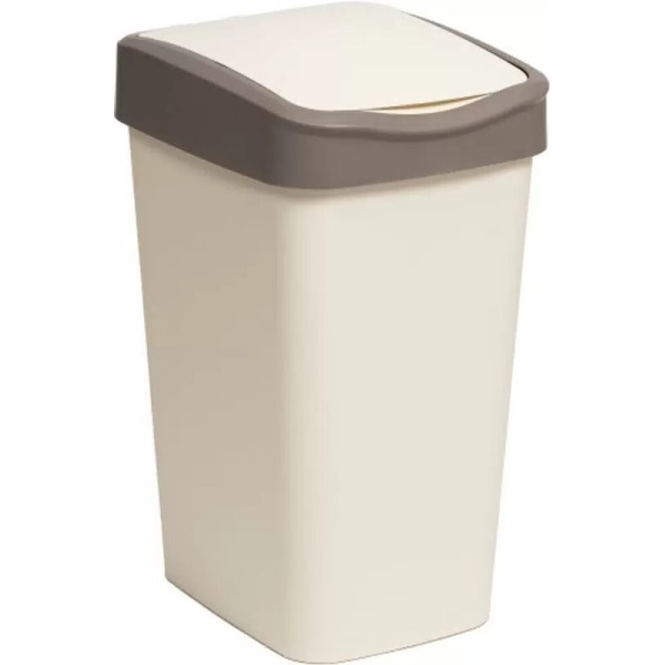 Ведро для мусора BRADEX Tandem 843526 (слоновая кость/шоколад, 35 л)