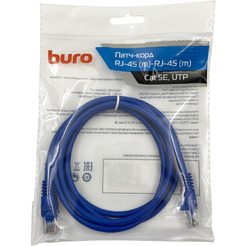 Патч-корд Buro UTP-5E-1,5M-BL