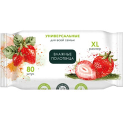 Влажные полотенца БелГринлайн универсальные для всей семьи 80 шт