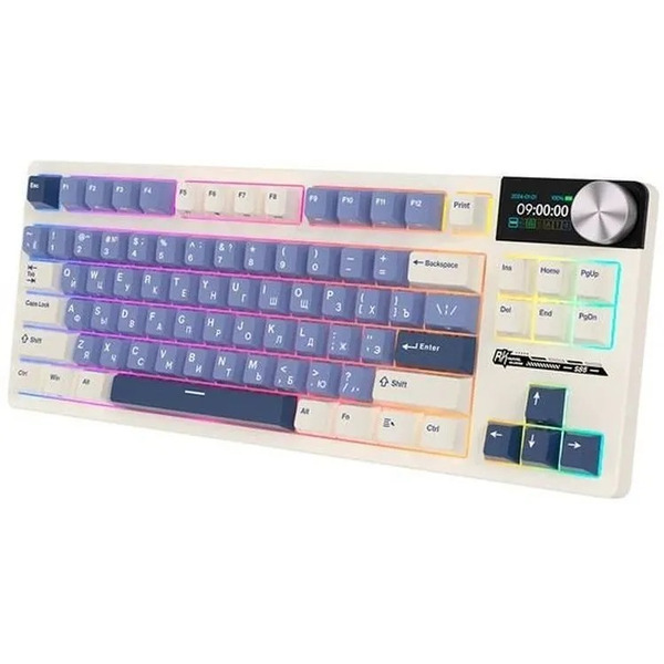 Клавиатура Royal Kludge RK S85 Horizon Blue (Beige switch)
