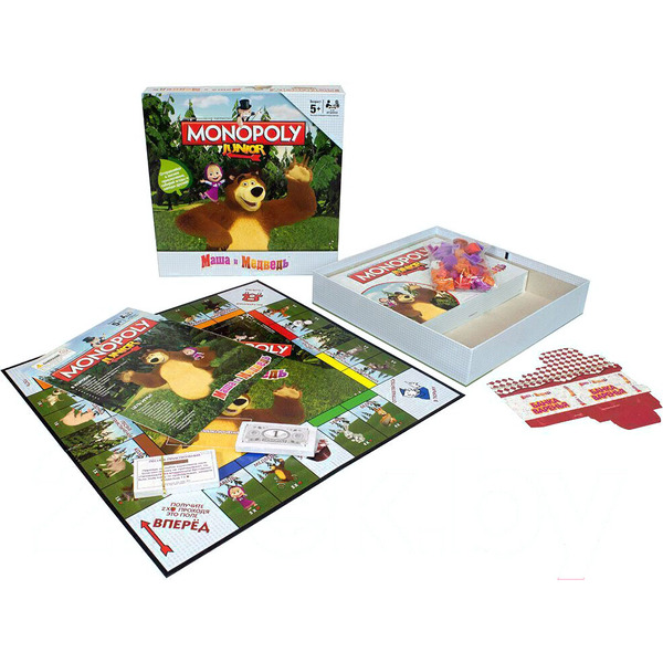 Настольная игра ИнтерХит Монополия Юниор. Маша и Медведь 027854