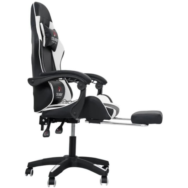 Игровое кресло Calviano 1590 (PU, черный/белый)