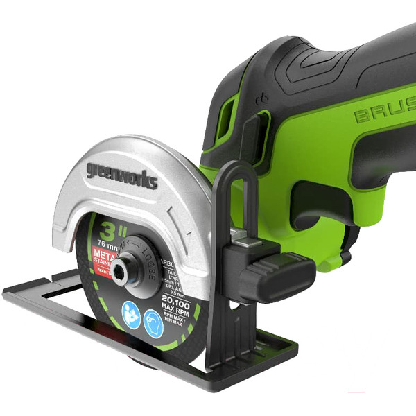 Угловая шлифмашина Greenworks GD24UCS 3402007 (без АКБ и ЗУ)