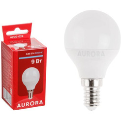Лампа светодиодная AURORA G45 E14 9Вт 6000K (A200-024)