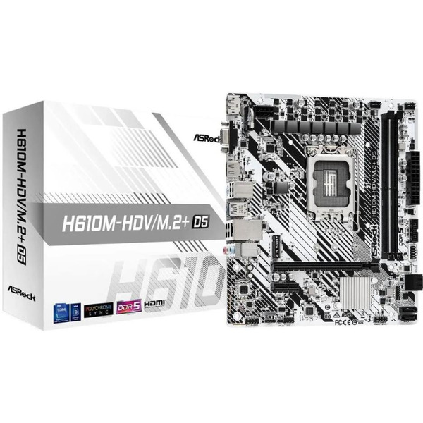 Материнская плата ASRock H610M-HDV/M.2+ D5