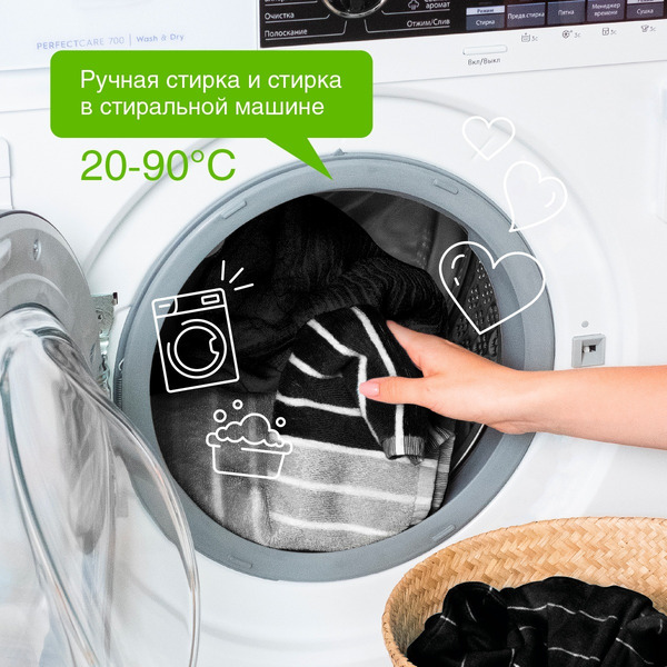 Гель для стирки черного белья SYNERGETIC концентрат, гипоаллергенный, 2,75л (109800)