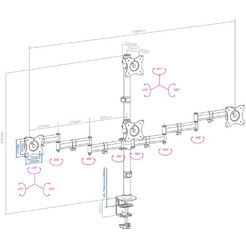 Кронштейн для мониторов Arm Media LCD-T16