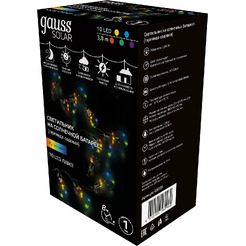 Новогодняя гирлянда Gauss Solar GS035