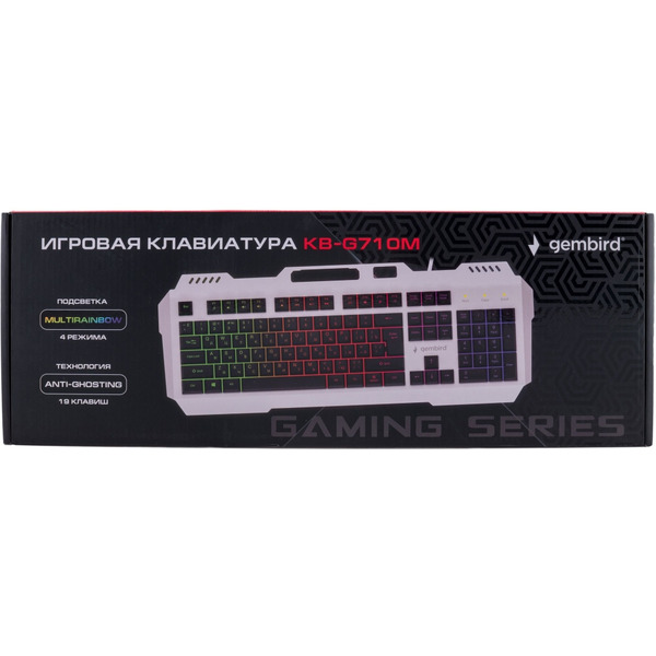 Клавиатура Gembird KB-G710M-S