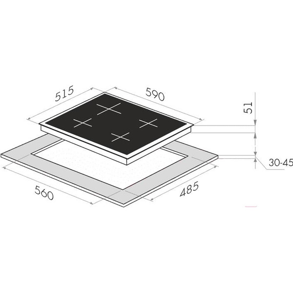 Варочная панель MAUNFELD EGHG.64.2CW/G