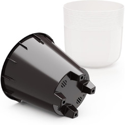 Горшок цветочный Альтернатива Линель М8698 (белый)