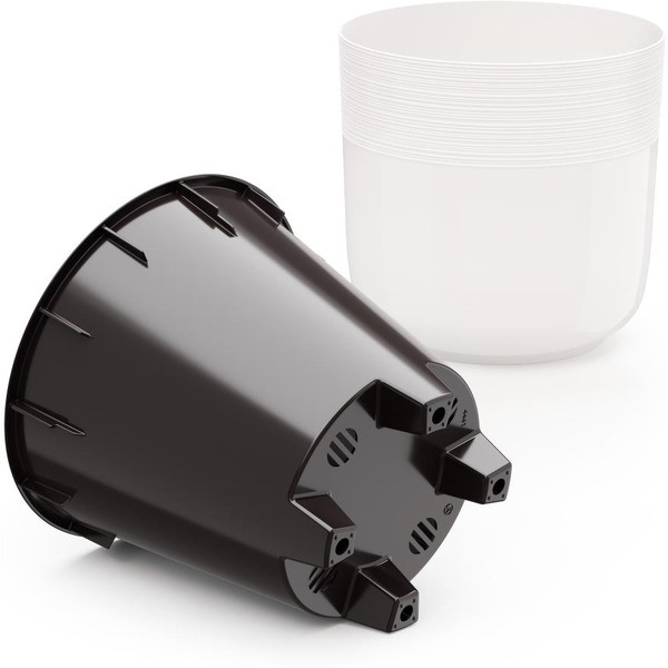 Горшок цветочный Альтернатива Линель М8698 (белый)